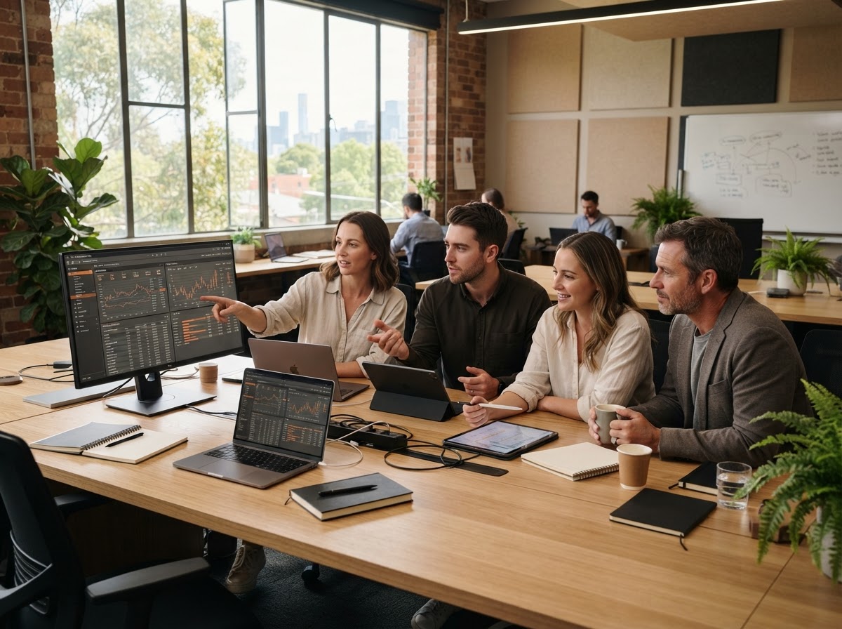 Gewinode Raven data science team reviewing model output on screen